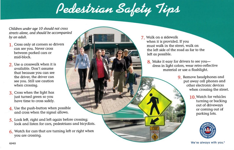 Pedestrian Safety Tips - 1