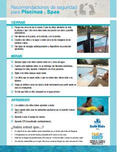 pool spa safety tips spanish