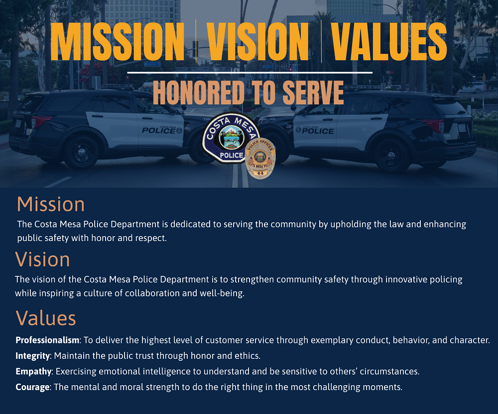 CMPD Mission Vision and Values