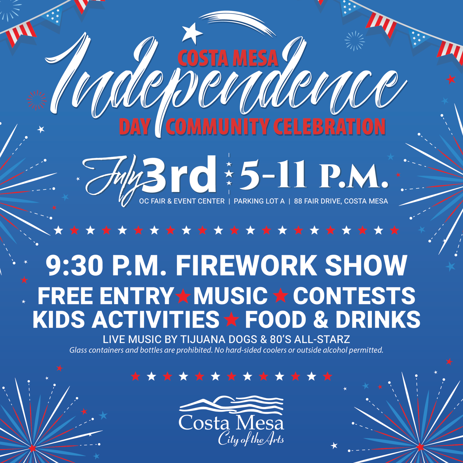 Costa Mesa 2024 Independence Day Social Media