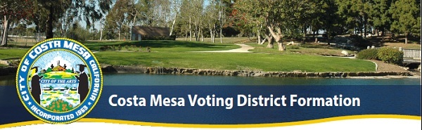 Costa Mesa Voting District banner